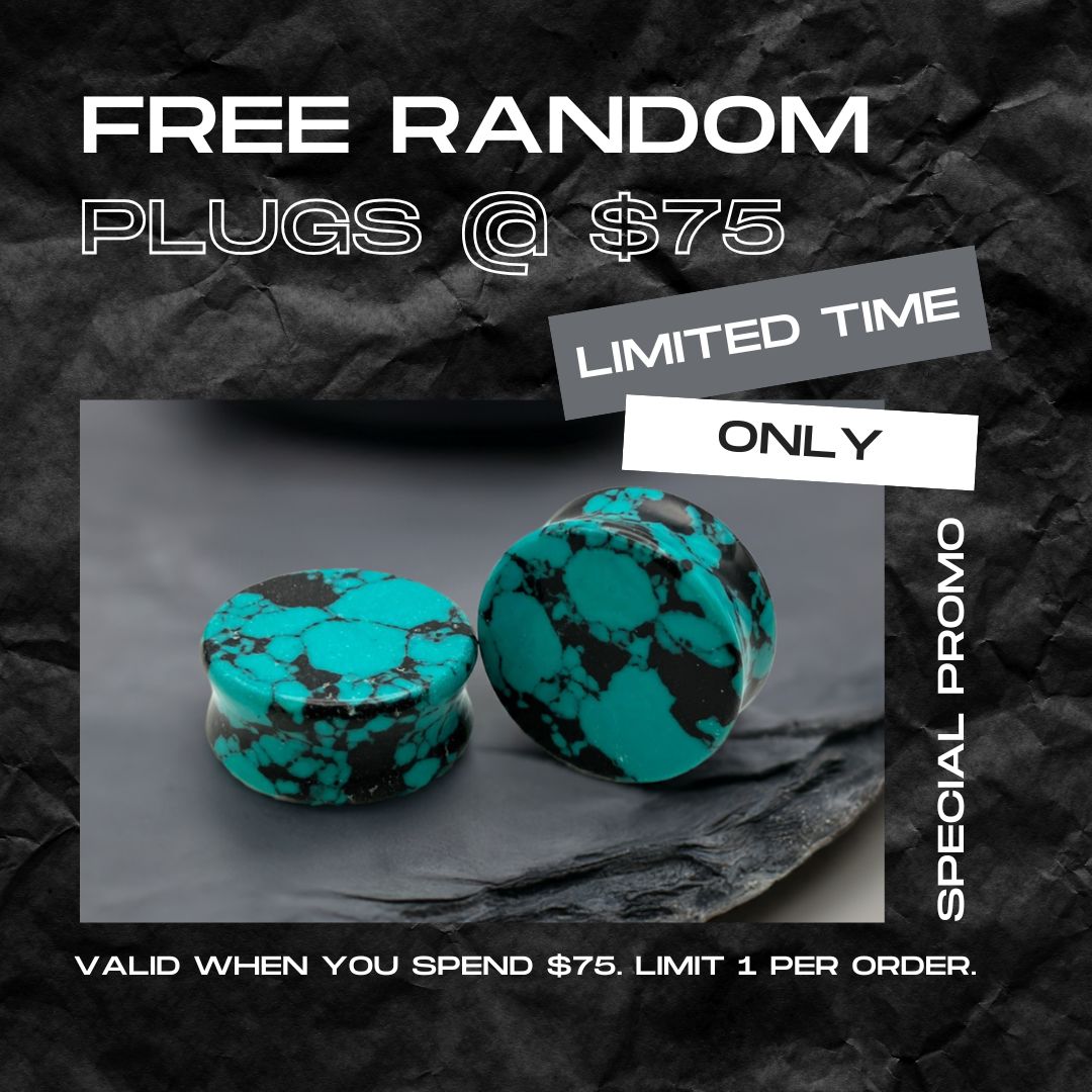 FREE RANDOM PLUGS WHEN YOU SPEND $75