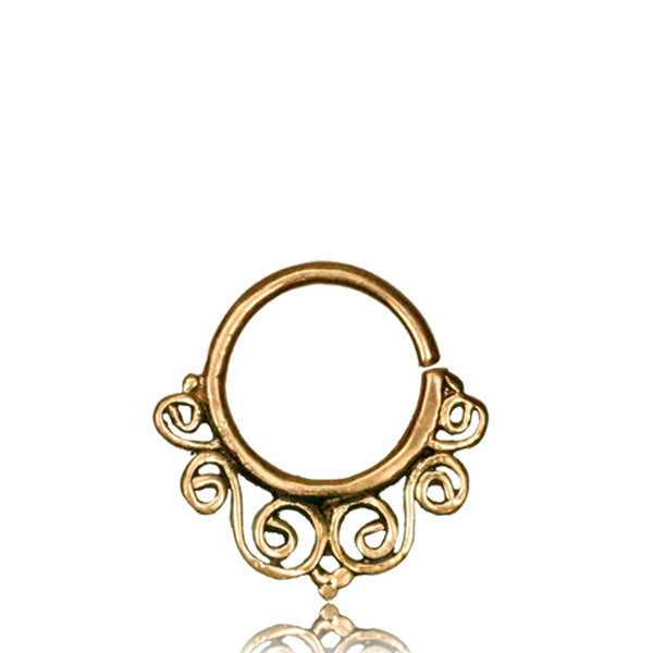 Premium Brass Antique Spiral Septum