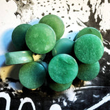 Aventurine Stone Plugs with vibrant green tones