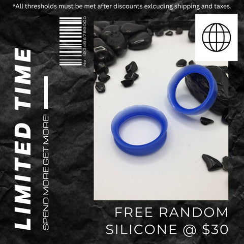 LIMITED TIME DEALS: FREE RANDOM SILICONE @ $30