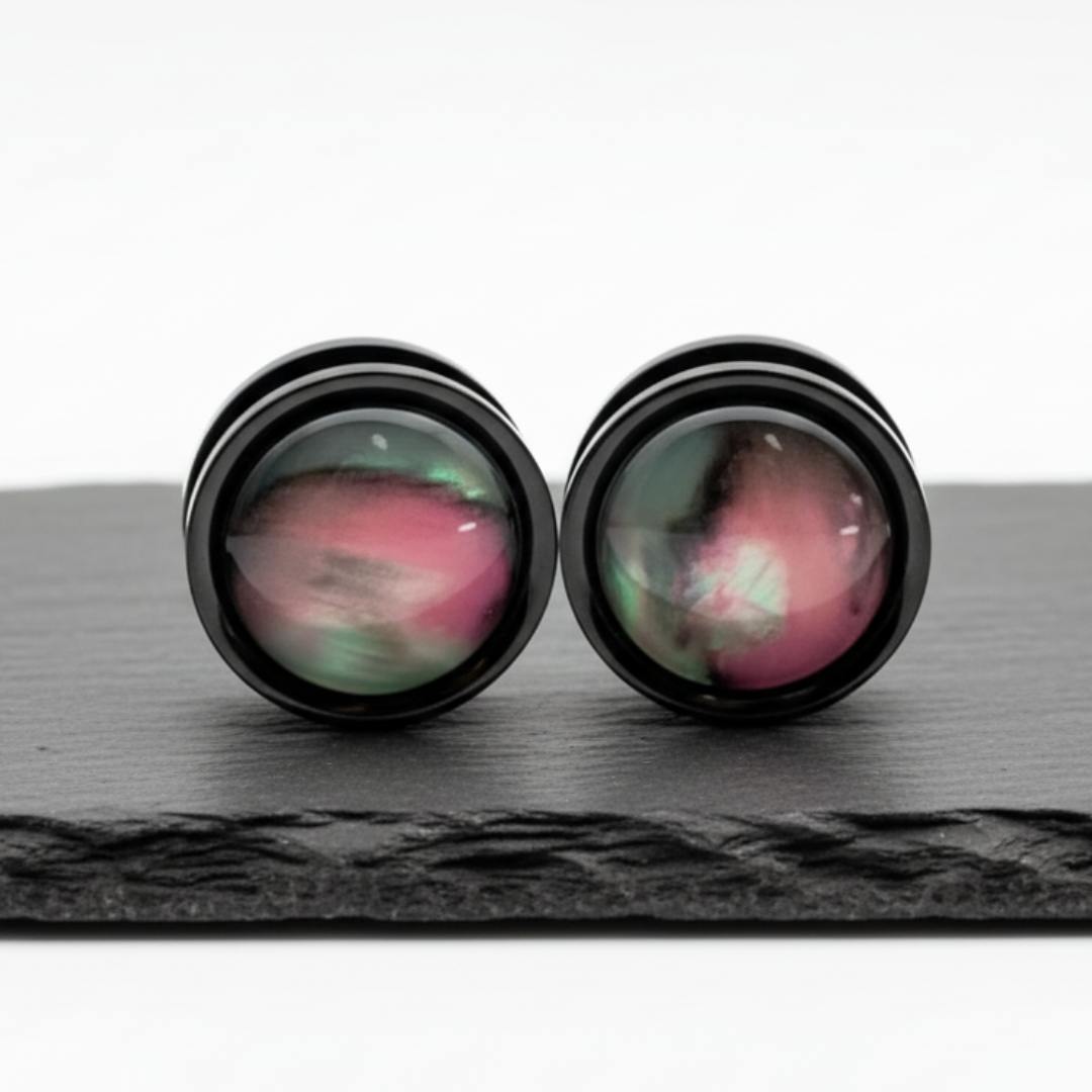 Galaxy Opal Steel Plugs