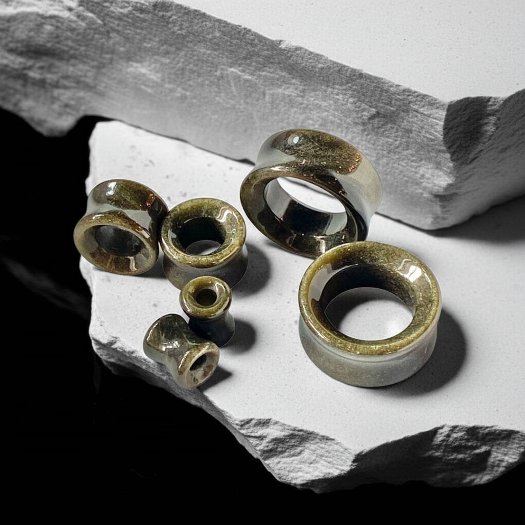 Golden Obsidian Stone Tunnels