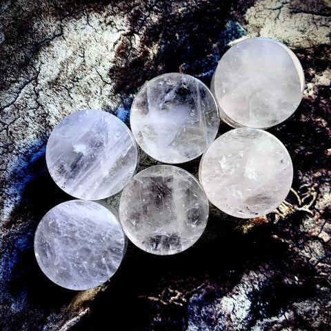 Icicle Quartz Plugs - Transparent, Crystal Clear Stone Ear Gauges