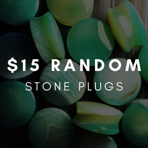Affordable Stone Plugs, Mystery Stone Gauges