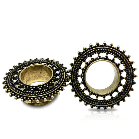 Vintage Tribal Lace Gold IP Tunnels