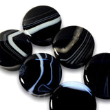 Black Stripe Agate Stone Plugs