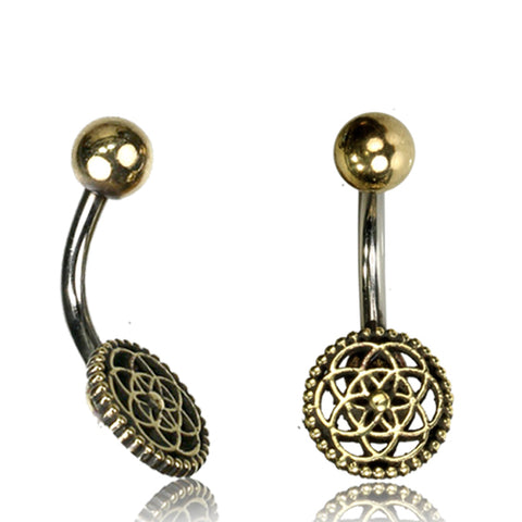 Flower of Life Belly Ring