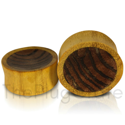 A pair of Jackfruit Plugs for stretched ears
