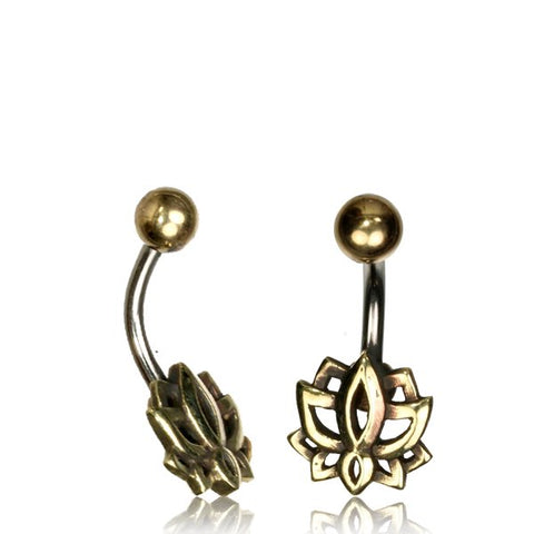 Lotus Flower Belly Ring