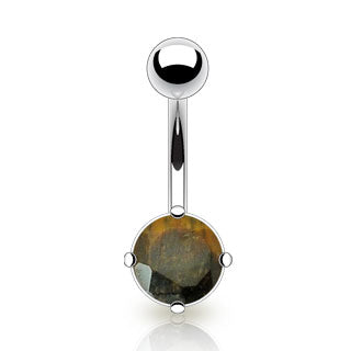 Tigers Eye Stone Belly Ring