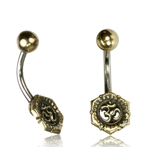 Ohm Symbol Belly Ring