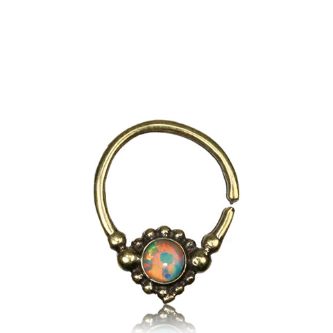 Premium Brass Septum w/ Opal