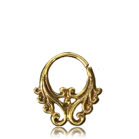 Premium Brass Tribal Filigree Septum