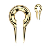 Gold Steel Keyhole Hanger