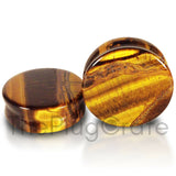 Tigers Eye Stone Plugs